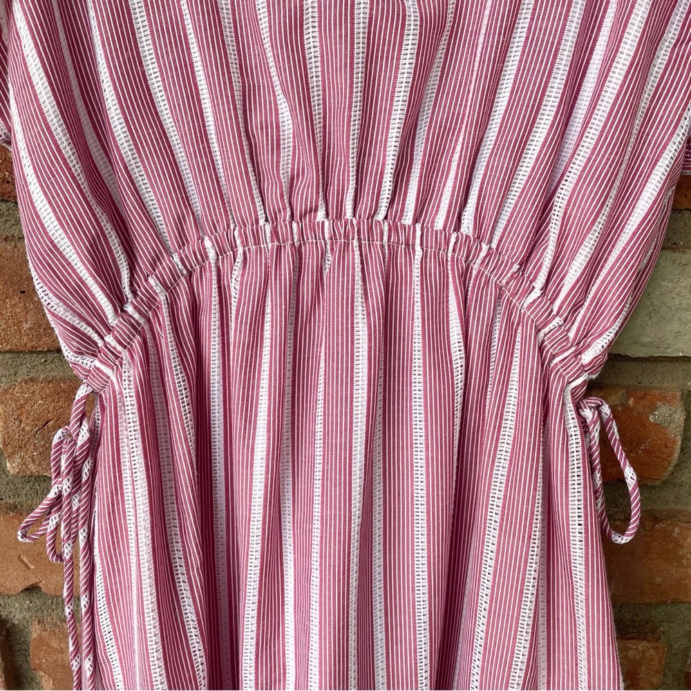 The Fifth Label Kite Stripe Red and White Striped Ruffles Dress Size Medium, 6 - Picture 5 of 16